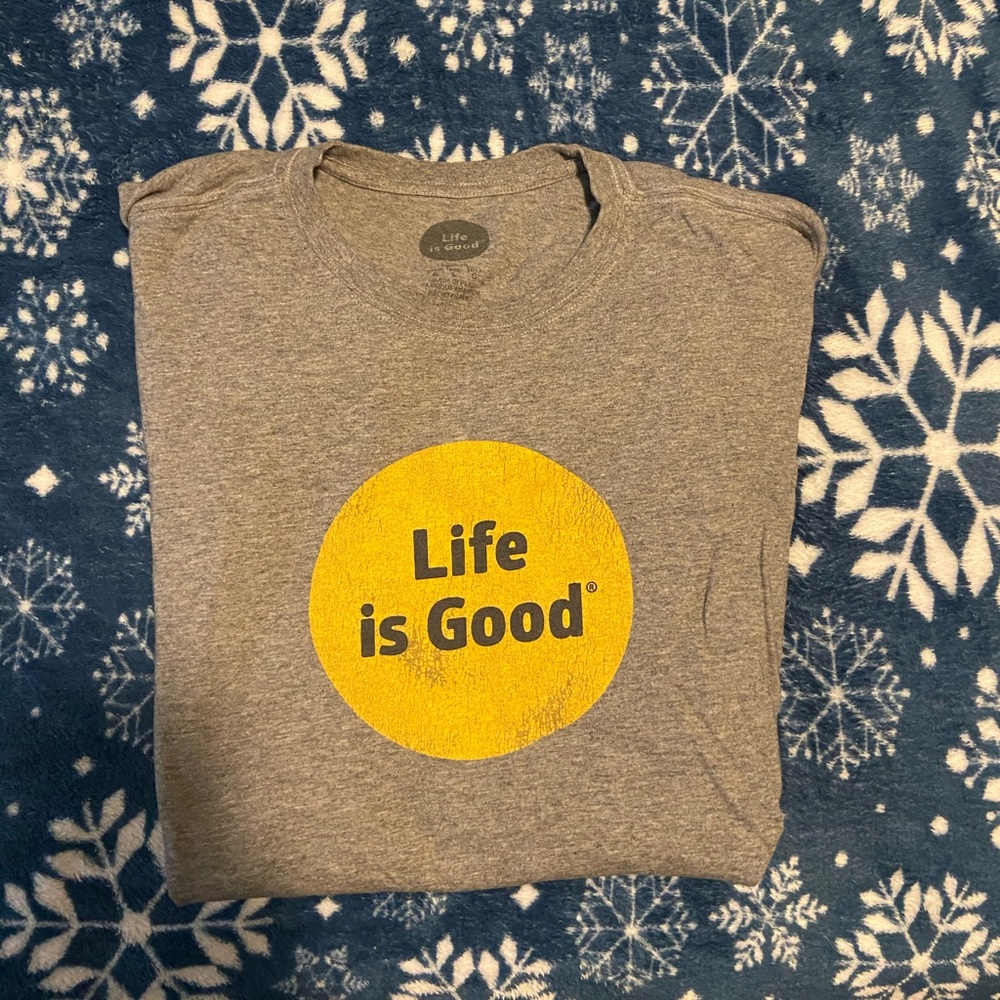 Life is good graphic t shirt